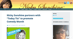Desktop Screenshot of nickysunshine.com
