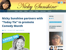 Tablet Screenshot of nickysunshine.com